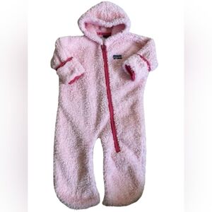Patagonia Pink Fleece Baby Bunting